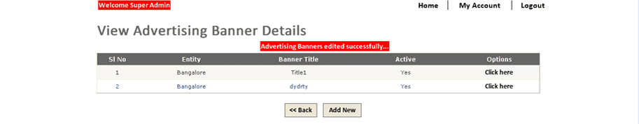 Ad Banner Details